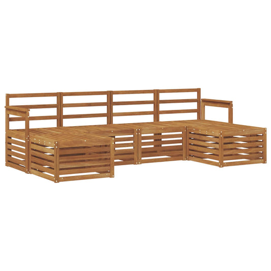 vidaXL Outdoor Sofa Set 6 pcs Natural