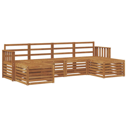 vidaXL Outdoor Sofa Set 6 pcs Natural