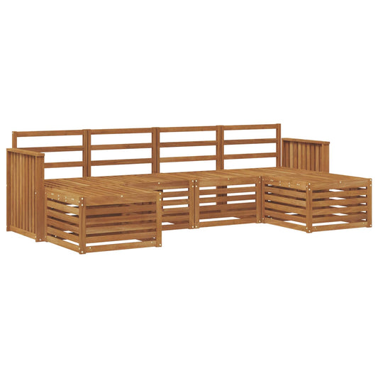 vidaXL Outdoor Sofa Set 6 pcs Natural