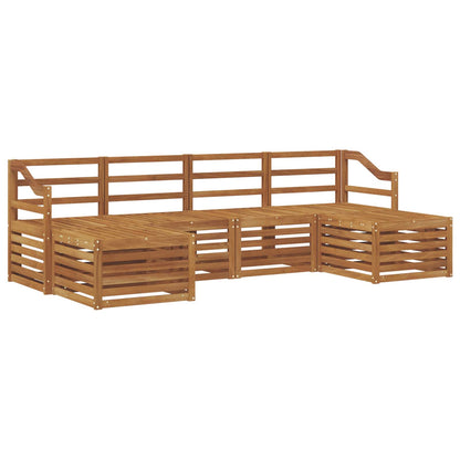 vidaXL Sofa Sets 6 pcs Natural Solid Acacia Wood