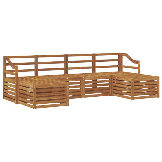 vidaXL Outdoor Sofa Set 6 pcs Natural