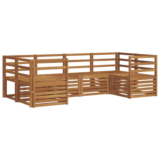 vidaXL Outdoor Sofa Set 6 pcs Natural