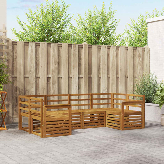 vidaXL Outdoor Sofa Set 6 pcs Natural