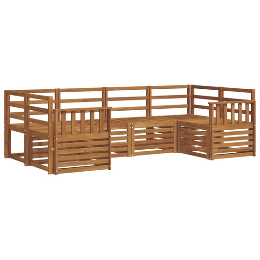 vidaXL Outdoor Sofa Set 6 pcs Natural