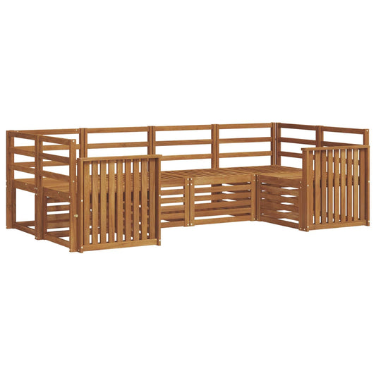 vidaXL Outdoor Sofa Set 6 pcs Natural
