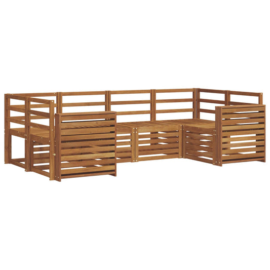 vidaXL Outdoor Sofa Set 6 pcs Natural