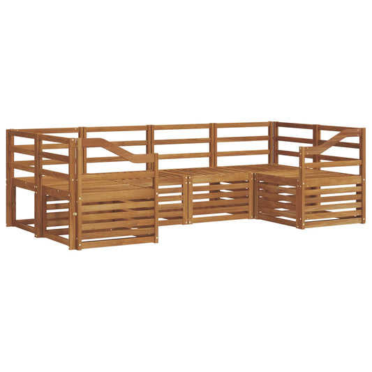 vidaXL Outdoor Sofa Set 6 pcs Natural