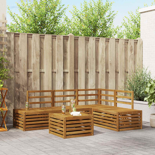 vidaXL Outdoor Sofa Set Natural 59 x 59 x 37 cm