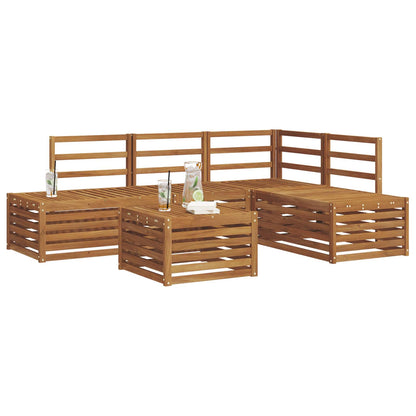 vidaXL Outdoor Sofa Set Natural 59 x 59 x 37 cm