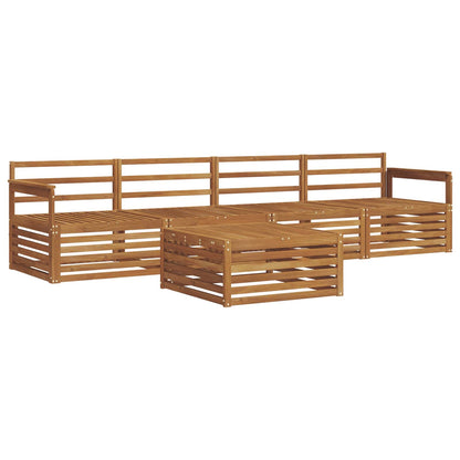vidaXL Outdoor Sofa Set 5 pcs Natural Solid Acacia Wood