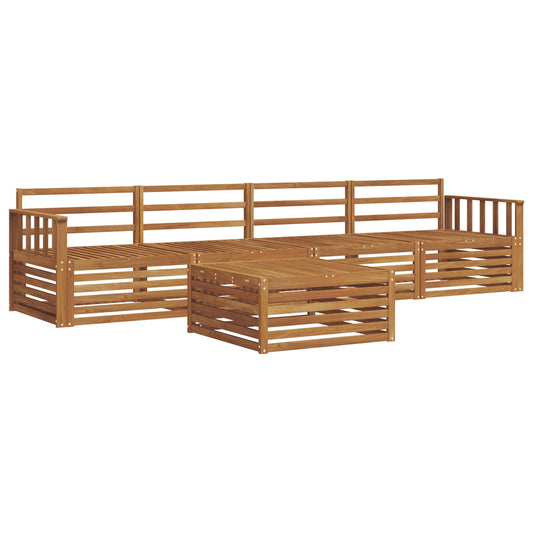 vidaXL Outdoor Sofa Set 5 pcs Natural Solid Acacia Wood