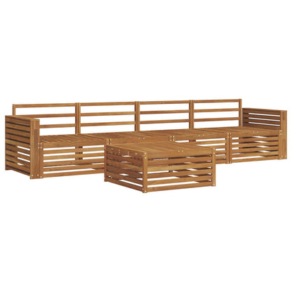 vidaXL Outdoor Sofa Set 5 pcs Natural Solid Acacia Wood