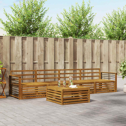 vidaXL Outdoor Sofa Set 5 pcs Natural Solid Acacia Wood