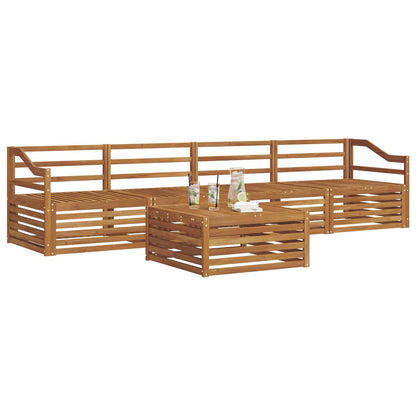 vidaXL Outdoor Sofa Set 5 pcs Natural Solid Acacia Wood