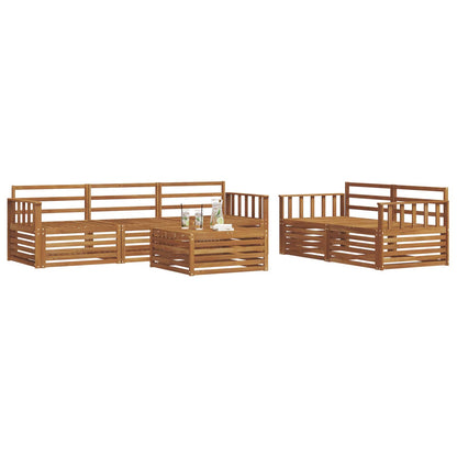 vidaXL Outdoor Sofa Set 6 pcs Natural Solid Acacia Wood