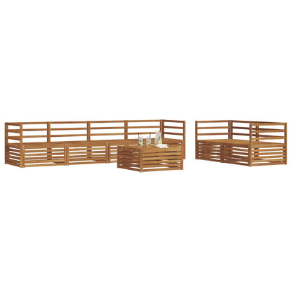 vidaXL Outdoor Sofa Set 7 pcs Natural Solid Acacia Wood