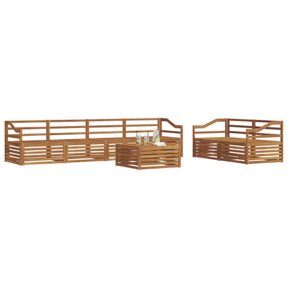 vidaXL Outdoor Sofa Set 7 pcs Natural Solid Acacia Wood