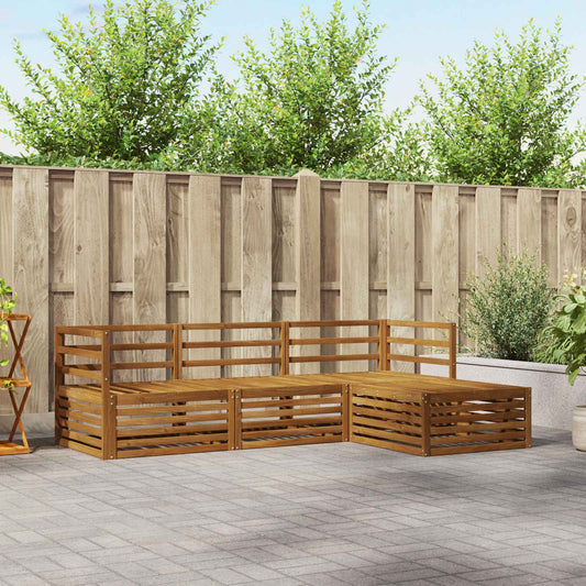 vidaXL Outdoor Sofa Set Natural 245.5 x 162.5 x 73 cm