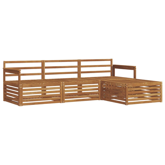 vidaXL Outdoor Sofa Set Natural 249.5 x 162.5 x 73 cm
