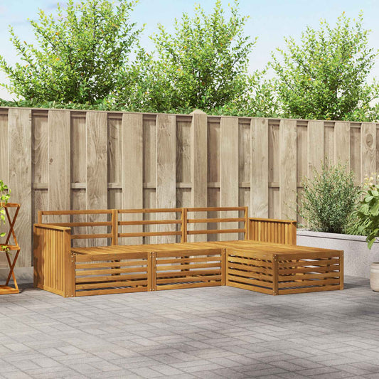 vidaXL Outdoor Sofa Set Natural 249.5 x 162.5 x 73 cm
