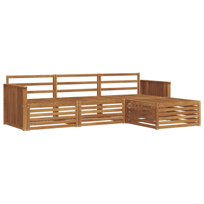 vidaXL Outdoor Sofa Set Natural 249.5 x 162.5 x 73 cm