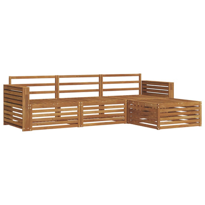 vidaXL Outdoor Sofa Set Natural 257.5 x 162.5 x 73 cm