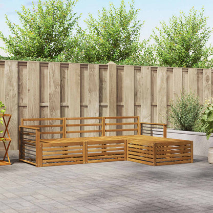 vidaXL Outdoor Sofa Set Natural 249.5 x 162.5 x 73 cm