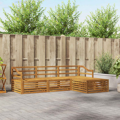 vidaXL Outdoor Sofa Set Natural 245.5 x 162.5 x 73 cm