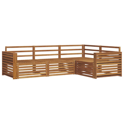 vidaXL Outdoor Sofa Set 4 pcs Natural Solid Acacia Wood