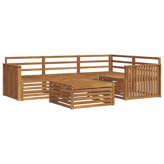 vidaXL Outdoor Sofa Set 5 pcs Natural Solid Acacia Wood