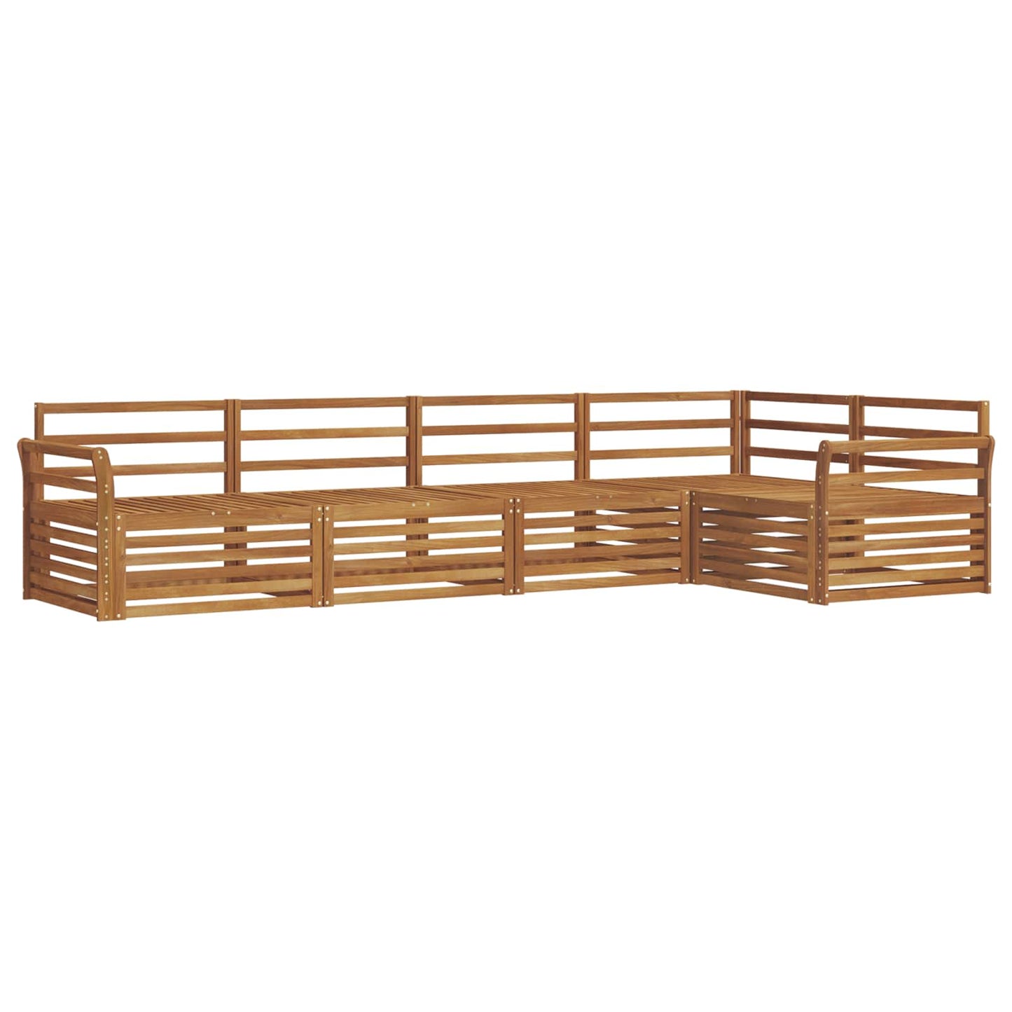 vidaXL Outdoor Sofa Set 5 pcs Natural