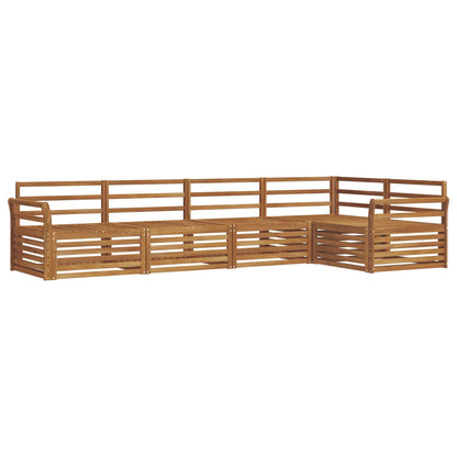 vidaXL Outdoor Sofa Set 5 pcs Natural