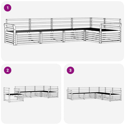 vidaXL Outdoor Sofa Set 5 pcs Natural