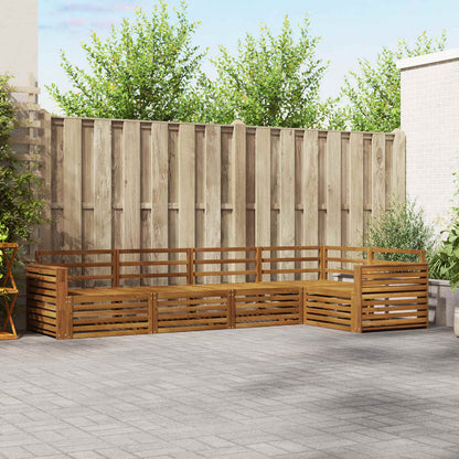 vidaXL Outdoor Sofa Set 5 pcs Natural