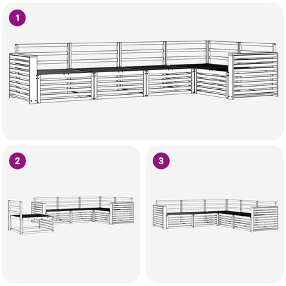 vidaXL Outdoor Sofa Set 5 pcs Natural