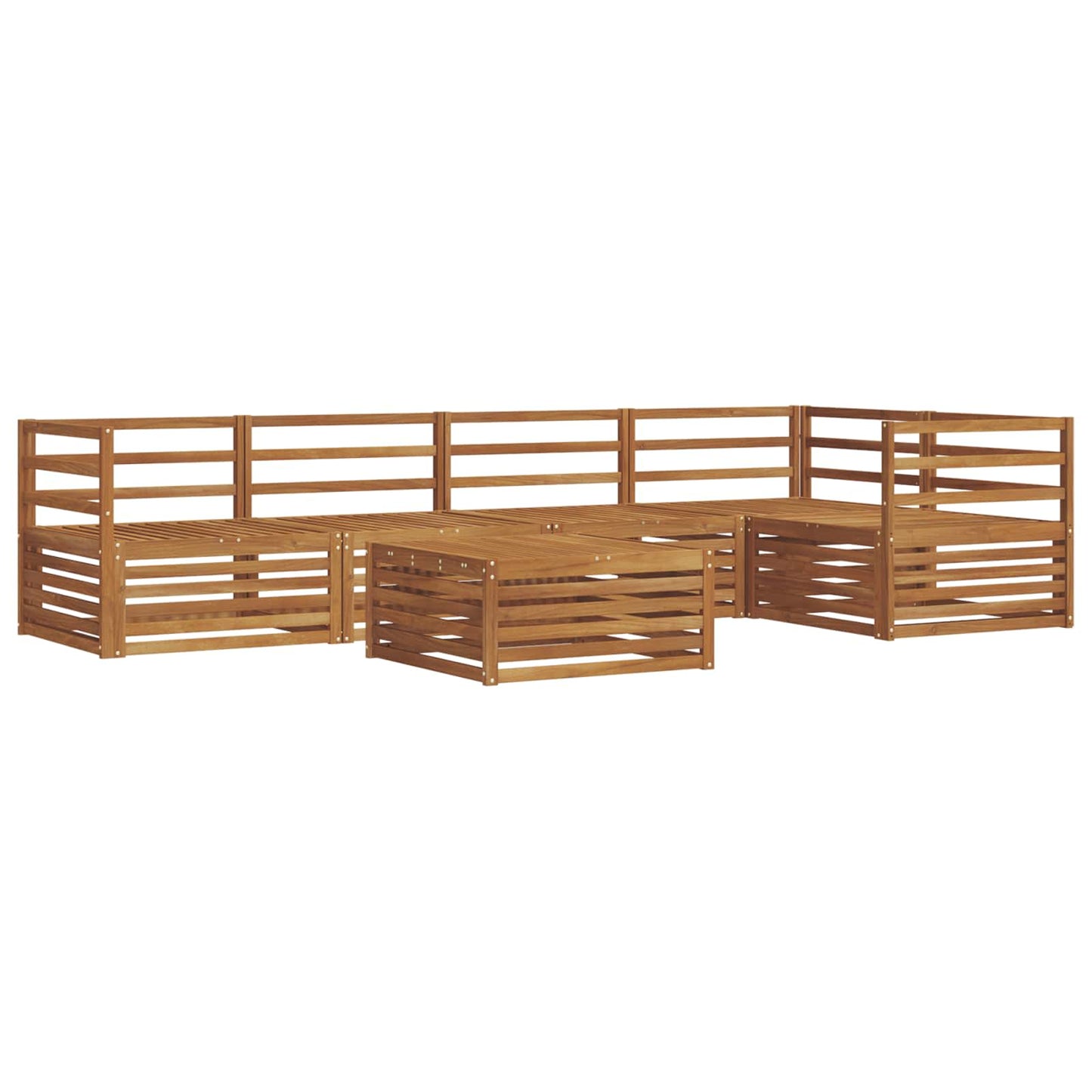 vidaXL Outdoor Sofa Set 6 pcs Natural