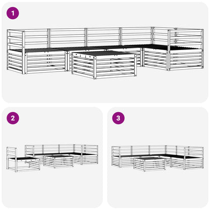 vidaXL Outdoor Sofa Set 6 pcs Natural