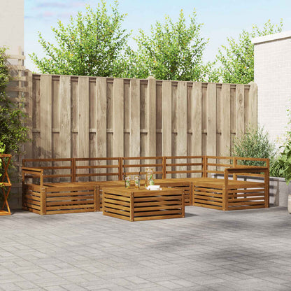 vidaXL Outdoor Sofa Set 6 pcs Natural