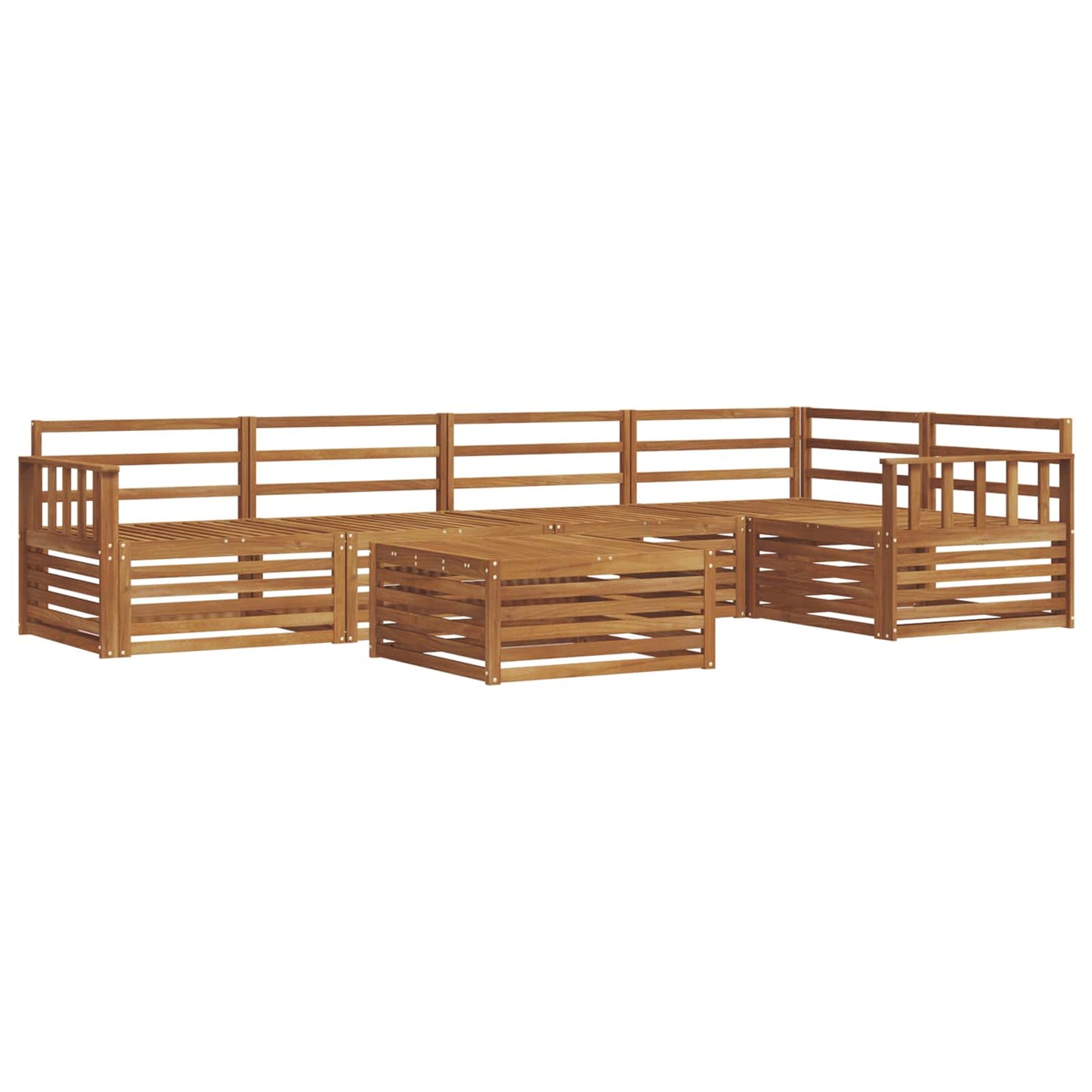 vidaXL Outdoor Sofa Set 6 pcs Natural