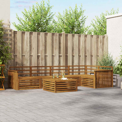 vidaXL Outdoor Sofa Set 6 pcs Natural