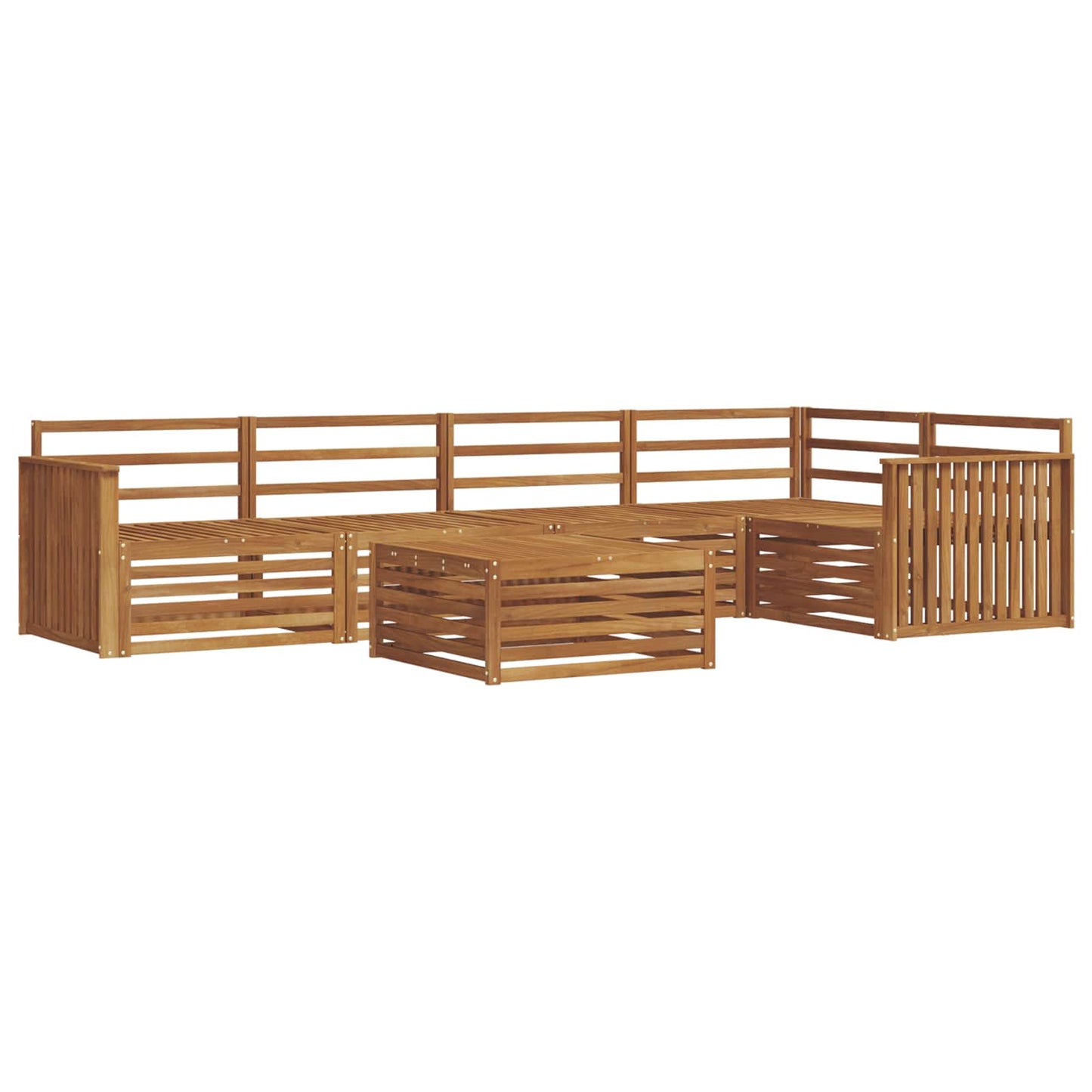 vidaXL Outdoor Sofa Set 6 pcs Natural