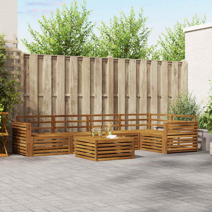 vidaXL Outdoor Sofa Set 6 pcs Natural
