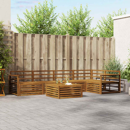 vidaXL Outdoor Sofa Set 6 pcs Natural