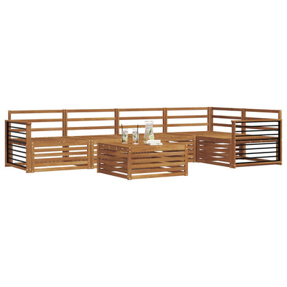 vidaXL Outdoor Sofa Set 6 pcs Natural