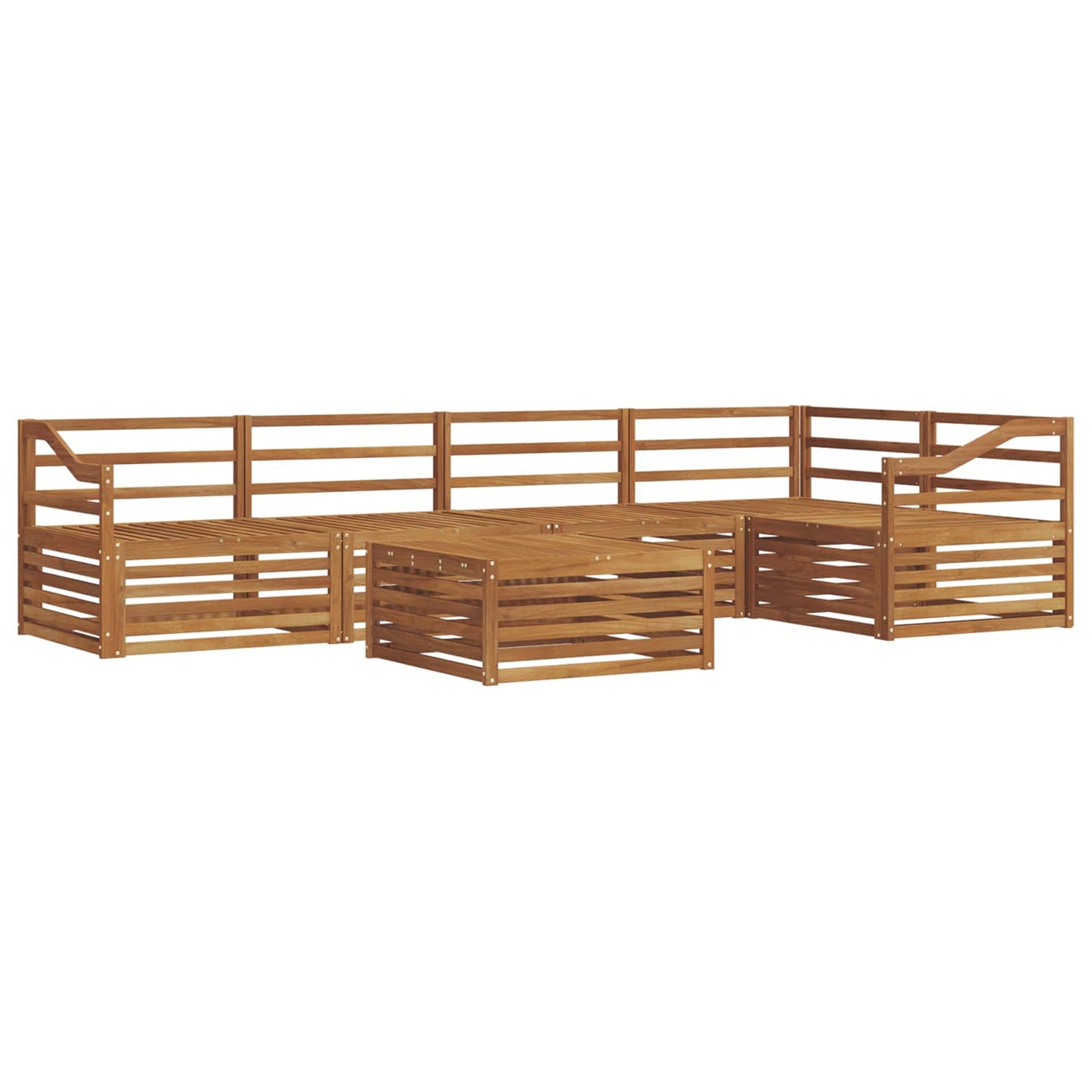 vidaXL Outdoor Sofa Set 6 pcs Natural