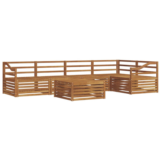 vidaXL Outdoor Sofa Set 6 pcs Natural
