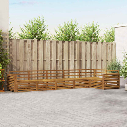 vidaXL Outdoor Sofa Set 6 pcs Natural Solid Acacia Wood