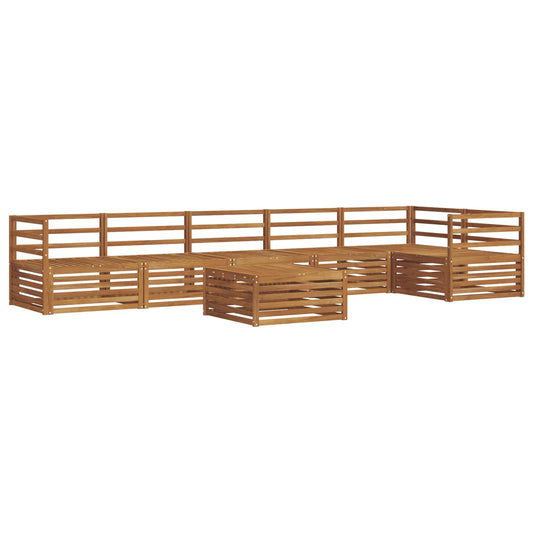 vidaXL Outdoor Sofa Set 7 pcs Natural