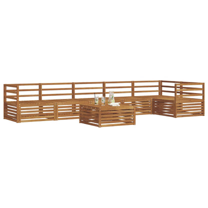 vidaXL Outdoor Sofa Set 7 pcs Natural