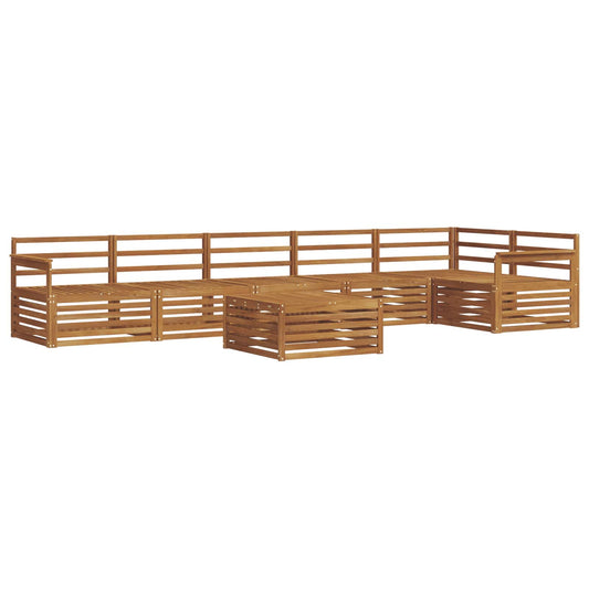 vidaXL Outdoor Sofa Set 7 pcs Natural